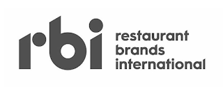 RBI RESTAURANT BRANDS INTERNATIONAL