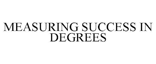 MEASURING SUCCESS IN DEGREES