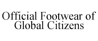 OFFICIAL FOOTWEAR OF GLOBAL CITIZENS