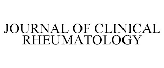 JOURNAL OF CLINICAL RHEUMATOLOGY