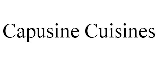 CAPUSINE CUISINES