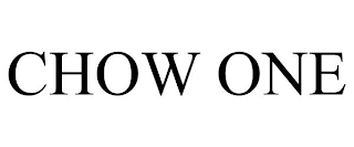 CHOW ONE