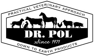 PRACTICAL VETERINARY APPROACH DR. POL SINCE 1971 DOWN TO EARTH PRODUCTS