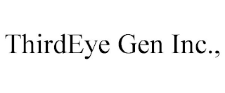 THIRDEYE GEN INC.,