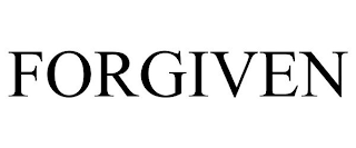 FORGIVEN