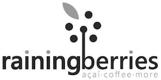 RAININGBERRIES ACAI · COFFEE · MORE