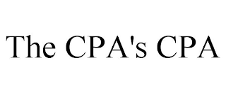 THE CPA'S CPA