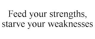 FEED YOUR STRENGTHS, STARVE YOUR WEAKNESSES