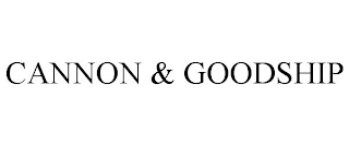 CANNON & GOODSHIP