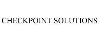 CHECKPOINT SOLUTIONS