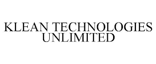 KLEAN TECHNOLOGIES UNLIMITED