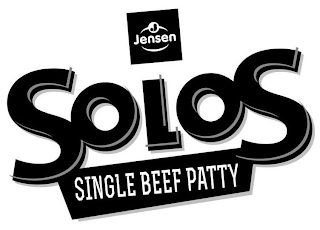 J JENSEN SOLOS SINGLE BEEF PATTY