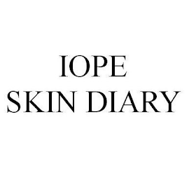 IOPE SKIN DIARY