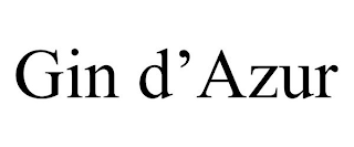 GIN D'AZUR