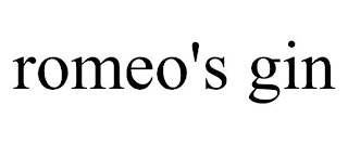 ROMEO'S GIN