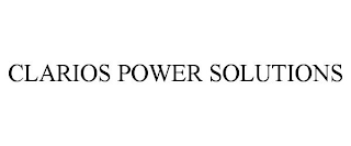 CLARIOS POWER SOLUTIONS