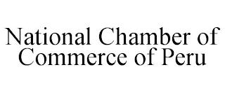 NATIONAL CHAMBER OF COMMERCE OF PERU