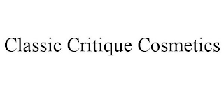 CLASSIC CRITIQUE COSMETICS