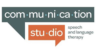 COM·MU·NI·CA·TION STU·DIO SPEECH AND LANGUAGE THERAPY