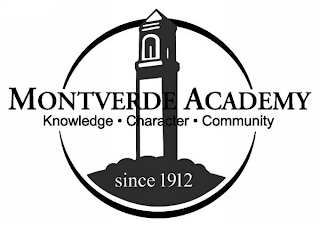 MONTVERDE ACADEMY KNOWLEDGE · CHARACTER · COMMUNITY SINCE 1912