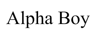 ALPHA BOY