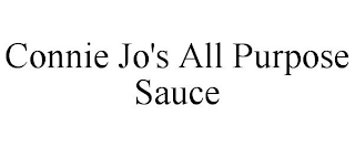 CONNIE JO'S ALL PURPOSE SAUCE