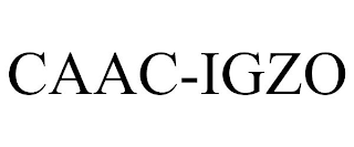 CAAC-IGZO