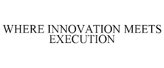 WHERE INNOVATION MEETS EXECUTION