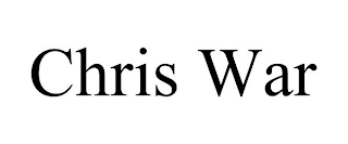 CHRIS WAR