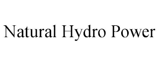 NATURAL HYDRO POWER