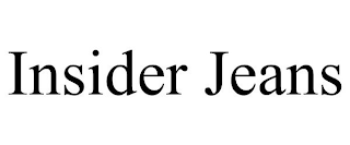 INSIDER JEANS