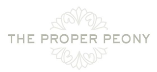 THE PROPER PEONY