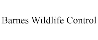 BARNES WILDLIFE CONTROL