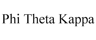 PHI THETA KAPPA