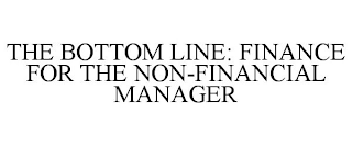 THE BOTTOM LINE: FINANCE FOR THE NON-FINANCIAL MANAGER