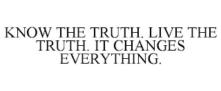 KNOW THE TRUTH. LIVE THE TRUTH. IT CHANGES EVERYTHING.