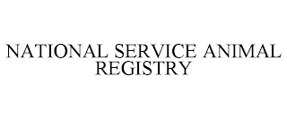 NATIONAL SERVICE ANIMAL REGISTRY