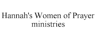 HANNAH'S WOMEN OF PRAYER MINISTRIES