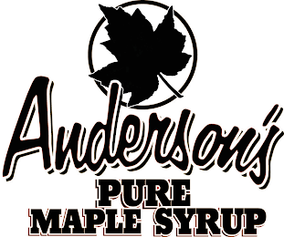 ANDERSON'S PURE MAPLE SYRUP