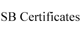 SB CERTIFICATES