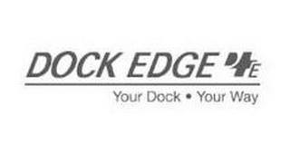 DOCK EDGE DE YOUR DOCK YOUR WAY