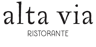 ALTA VIA RISTORANTE