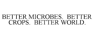 BETTER MICROBES. BETTER CROPS. BETTER WORLD.