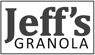 JEFF'S GRANOLA