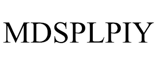 MDSPLPIY