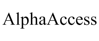 ALPHAACCESS