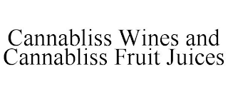CANNABLISS WINES AND CANNABLISS FRUIT JUICES