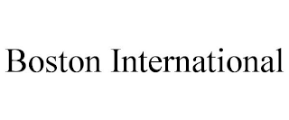 BOSTON INTERNATIONAL