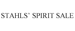 STAHLS' SPIRIT SALE