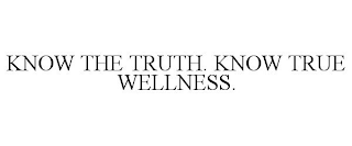 KNOW THE TRUTH. KNOW TRUE WELLNESS.